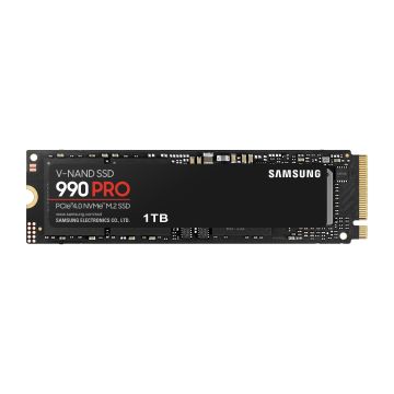 SSD SAMSUNG SERIE 990 PRO M.2 1To 2280 PCIe Gen 4.0 x4 NVMe 2.0 Lecture 7450Mo/s Ecriture 6900Mo/s MZ-V9P1T0BW