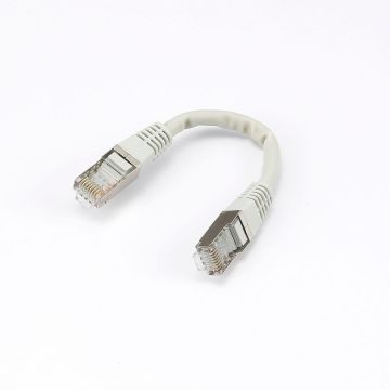 Câble RJ45 Male/Male droit CAT6A F/UTP - Longueur 0.15M - Gris - en sachet