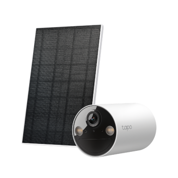 Caméra de sécurité Tapo WIFI intelligente sans fil 2K 3MP sur batterie + panneau solaire stockage 512Go 2.4GHz IP65 Vision nocturne couleur Énergie solaire san