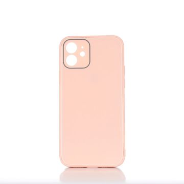 WE Coque de protection GLASS APPLE IPHONE 12 Rose poudré