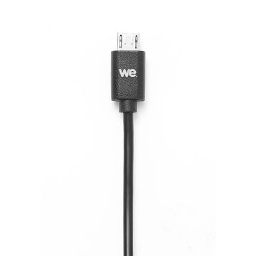 Bundle Chargeur + câble micro USB Chargeur secteur 2.4A = 12W total + câble 1m noir