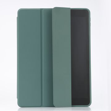 Etui folio WE pour tablette iPad 10.2 - Coloris vert sapin - Fonction support - Dos transparent - Support stylet - 7/8/9 GEN