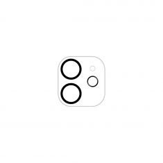 Protection d'objectifs pour appareil photo - socle en acrylique - lentille caméra en verre trempé - fixation adhesive - compatible pour iPhone 12