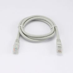 Câble RJ45 Male/Male droit CAT6 U/UTP - Longueur 1M - Gris - en sachet