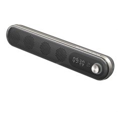 Enceinte BT WE av ecran LCD 10W affichage heure et temperature int dual alarme, lecteur USB/Micro SD Radio FM, Aux in, NOIR