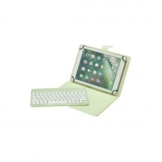 WE POP Etui tablette+ Clavier Bluetooth WE Etui Universel 9-11'' Compatible Android/iOS/Windows Beige