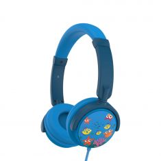 Casque enfant WeKids (3 à 10 ans) réglable et rotatif, limité à 85dB en Jack 3.5mm, une sortie jack permettant de connecter un 2ème casque, modèle MER