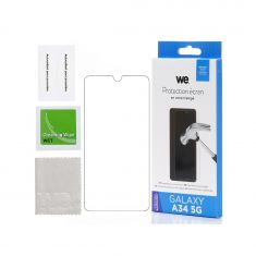 Verre trempé : Protection écran - dureté 9H (9 fois plus résistant) - anti-rayures - anti-bulles d'air - ultra-résistant - compatible pour A34 5G