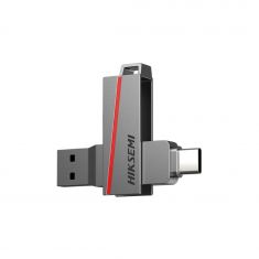 CLE USB HIKSEMI 128 GB Série E307C U3  Dual USB 3.2 et USB Type C Coloris Grey