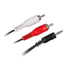 Câble Jack 3,5mm mâle/2RCA mâle 3m