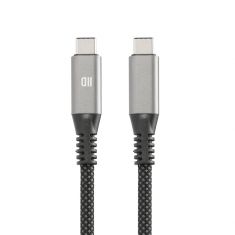 Câble USB-C/USB-C mâle/mâle 1m - USB 4.0 - charge 240W (3A/20V) - 40Gbps - tressé - connecteurs renforcés