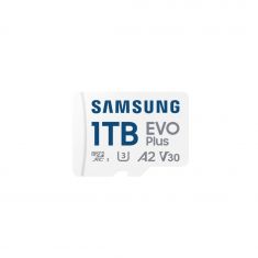 CARTE MEMOIRE SAMSUNG 1TO MICRO SD EVO PLUS 2024 avec adaptateur SD classe 10 Lecture 160 Mo/s Ecriture 160 Mo/s MB-MC1T0SA/EU