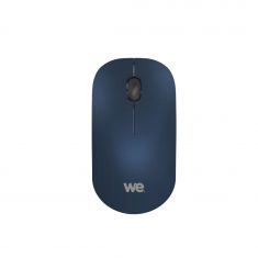 Souris sans fil optique WE - Nano Dongle USB - connexion 2.4 GHz - 1200 DPI, touché doux ,pile AA incluse,  couleur bleue