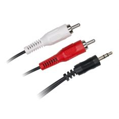 Câble Jack3,5mm mâle/2RCA mâle 1m50