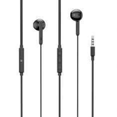 Ecouteurs filaire semi-intra avec boitier de contrôle, jack 3,5mm, 1,2m, noir