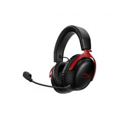 HyperX Casque sans fil Cloud III  Mousse mémoire de forme - Toutes consoles, PC, Mobile - DTS, USB-C|A, 3.5mm  Noir et rouge -  Autonomie 120h 77Z46AA