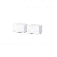 Système Wi-Fi 6 (lot de 2 packs) Mesh AX3000 pour Toute la Maison Vitesse 574 Mbps (2,4 GHz) + 2402 Mbps (5 GHz) 3 ports Gigabit 3 antennes internes Coul Blanc