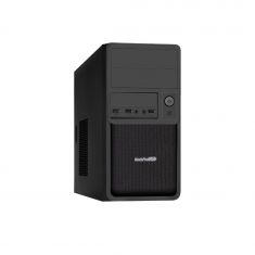 Boitier MicroATX MIP Smart avec alim 480w 1usb3 / 2 usb 2, noir mat