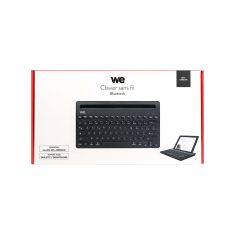 WE Clavier Bluetooth universel avec fonction support pour tablette/smartphone - coloris noir