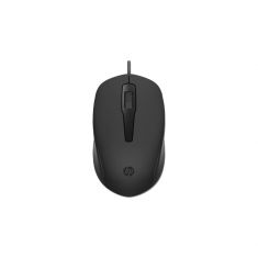 Souris filaire HP 150 EURO Noire, 1er prix, Forme galbee, pour droitier et gaucher, 1600dpi 240J6AA