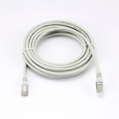 Câble RJ45 Male/Male droit CAT6A F/UTP - Longueur 5M - Gris - en sachet