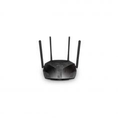 Routeur WiFi 6 Dual-Band AX3000 Noir Vitesse 574 Mbps (2,4 GHz) + 2402 Mbps (5 GHz) + Antennes externes fixes 3 ports LAN Gigabit 1 port WAN Gigabit
