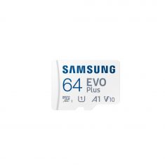 CARTE MEMOIRE SAMSUNG 64G MICRO SD EVO PLUS 2024 avec adaptateur SD classe 10 MB-MC64SA/EU