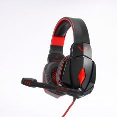 WE Gamium Micro Casque Gaming avec micro omnidirectionnel et télécomma nde pour PC, Mac, PS4, Xbox One, Switch, smartphones et tablettes