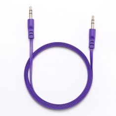 Câble Jack/Jack M/M plat 1.50m - violet 3.5mm