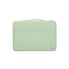 WE POP Housse PC jusqu'à 15.6'' Verte : Poignée de transports, attache arrière pour valise, poche frontale pour rangement avec compartiments