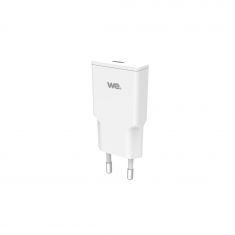 Chargeur GaN 1 port USB-C 30W - format slim - coloris blanc - en sachet