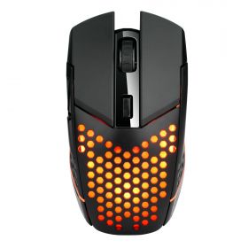 WE Gamium Souris gamer ultralight Structure ouverte / design alvéolé Rétro éclairage RGB Câble nylon tressé 1.8M