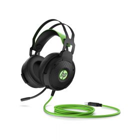 Casque Filaire de jeu Stereo HP Pavilion 600 Noir/vert surround virtuel 7.1, bandeau léger s'adapte à la morphologie,coussinet doux cuir synthétique ***